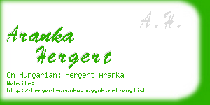 aranka hergert business card